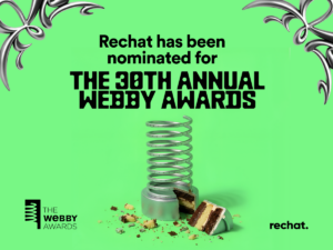 Rechat has been nominated for the 30th annual Webby awards.